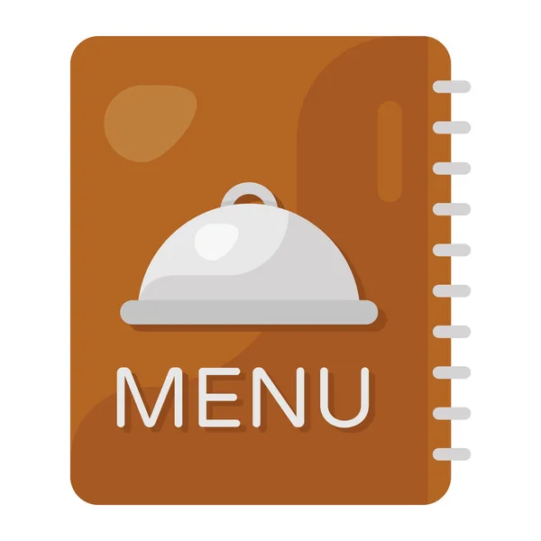 Icône Carte Mobilemenu Dans Style Plat Moderne — Image vectorielle