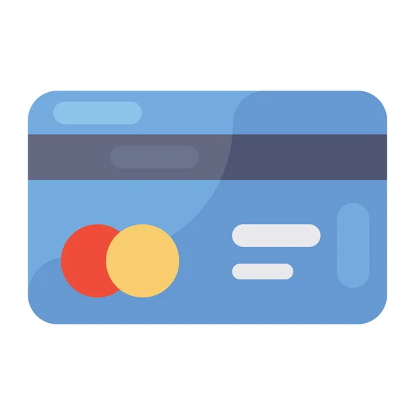 Bankkaart Icoon Credit Card Concept Trendy Stijl — Stockvector