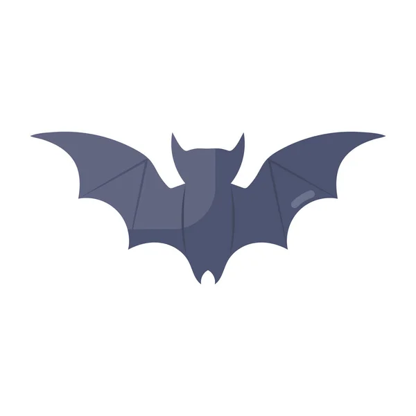 Editable Vector Style Flying Bat Corona Reservoir Concept — Stock Vector