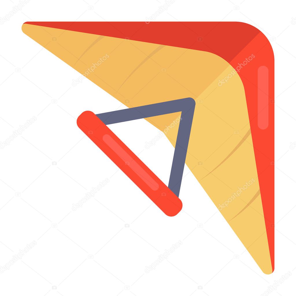 Trendy icon design of paragliding, editable vector 