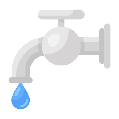 Su deposundan akan sıvının akışını kontrol etmek için bir düzenleyici. 