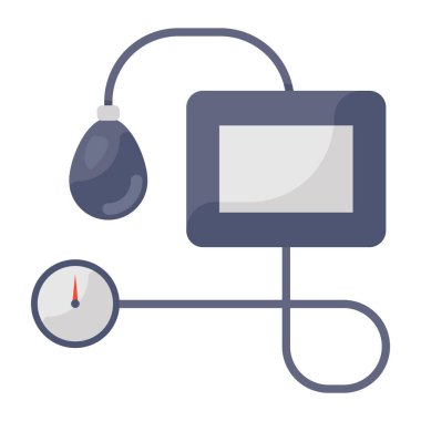 bp aygıtının düz tasarımı, sfenometre simgesi