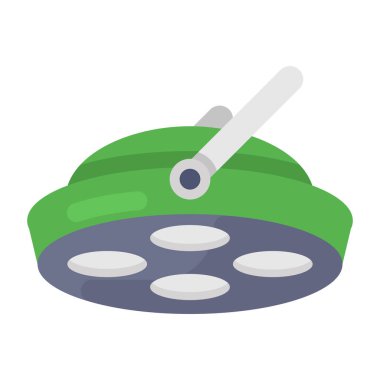 Operasyon ışıkları simgesi, düz trend vektörü 