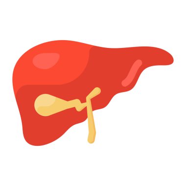 İnsan karaciğer organı simgesinin bir simgesi