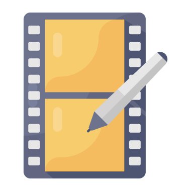 Klip simgesinin modaya uygun düz biçimi