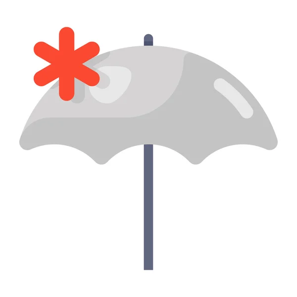 Umbrella Medical Insurance Icon Editable Style — Stock Vector