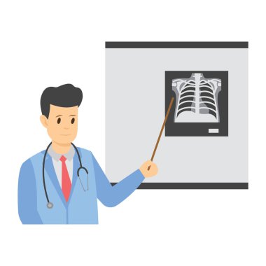 Röntgen raporu olan biri, radyoloji uzmanı. 