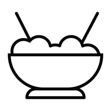 Pirinç kasesinin satır vektör biçiminde simgesi 