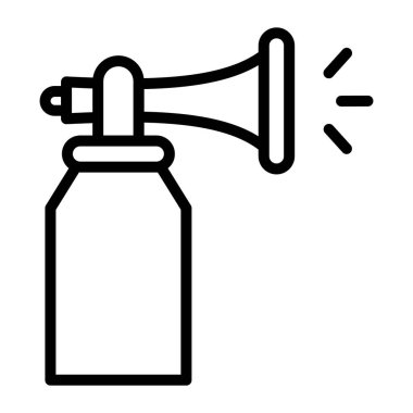 Korna simgesi biçimi, klaxon 'un moda satır vektörü