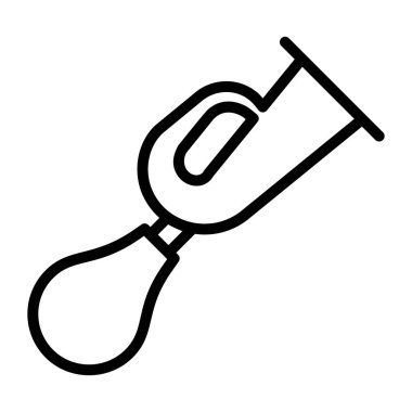 Modern satır biçiminde boynuz simgesi, klaxon