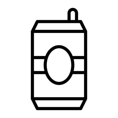 Bir kutuda karbonatlı içecek kolası, düzenlenebilir vektör 