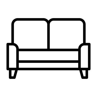 Kanepe simgesi düzenlenebilir stil, oturma odası