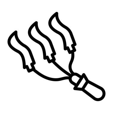 Satır vektöründe geleneksel bıçakların biçimi 