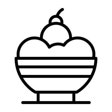 Tatlı yemek vektörü, tatlı tarzı. 