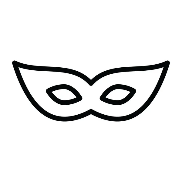Gesichtsmaske Die Das Auge Bedeckt Liniensymbol Der Augenstütze — Stockvektor