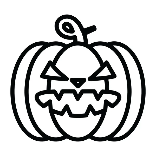 Calabaza Halloween Icono Moda Calabaza Miedo — Archivo Imágenes Vectoriales