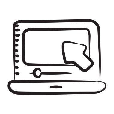 Hedef ok simgesinin karalama tasarımı, düzenlenebilir vektör 