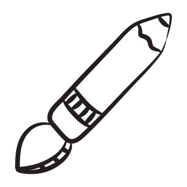 Kalemin karalama simgesi, yazma ekipmanı 