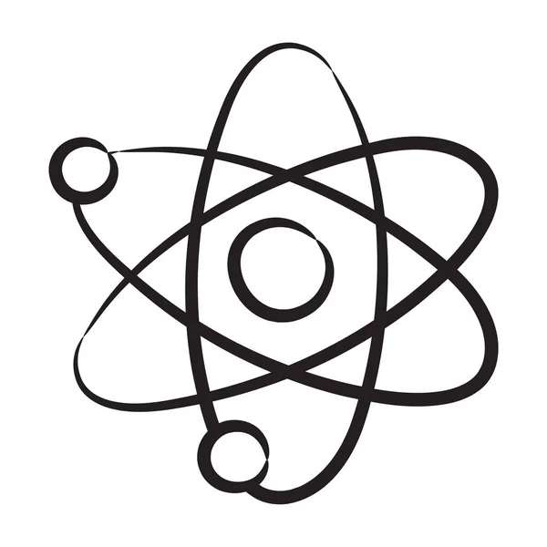 Ікона Атома Каракулі Найменша Частинка Речовини — стоковий вектор