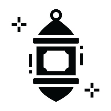 Taşınabilir ışık simgesi, fener kabartma vektör biçimi