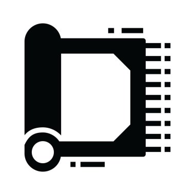 Vektör tasarımında bir dua mat simgesi 