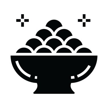 Tatlı topların ya da laddu simgesinin moda tasarımı