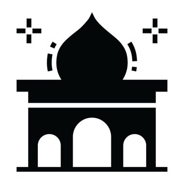 Müslümanlar için ibadet yeri, modern, katı tarzda kutsal bir yer. 