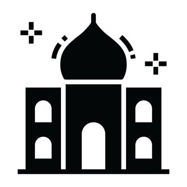 Müslümanlar için ibadet yeri, modern, düzgün bir cami. 