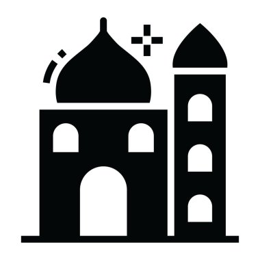 Müslümanlar için ibadet yeri, modern, düzgün bir cami. 