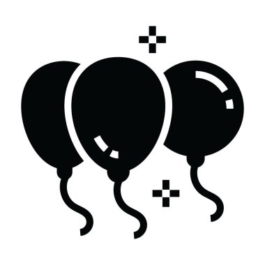 Dekoratif parti balonları vektör biçimi 