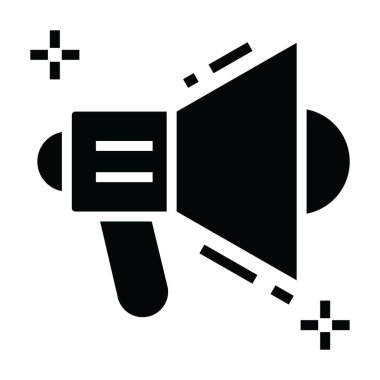 Megafon simgesinin düzenlenebilir moda biçimi