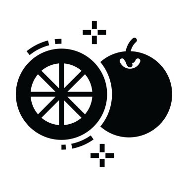 Doldurulmuş portakal ikonu, bir turunçgil meyvesi. 