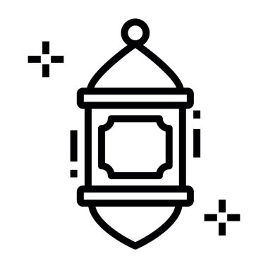 Bir taşınabilir ışık, vektör satırında fener simgesi