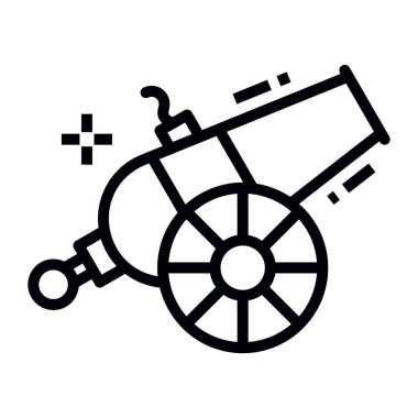 Top vektör tasarımının satır simgesi.