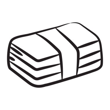 Banknotes simge tasarımı, para yığının modayı vektörü 