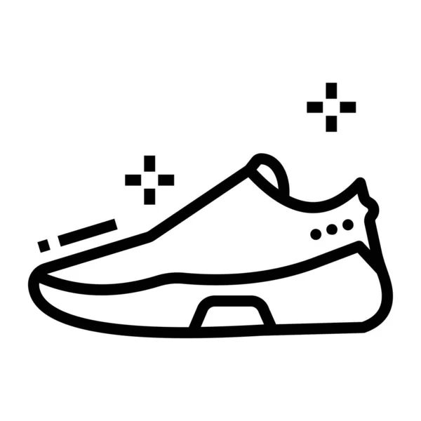 Diseño Línea Vectores Zapatos Accesorios Calzado Para Hombre — Vector de stock