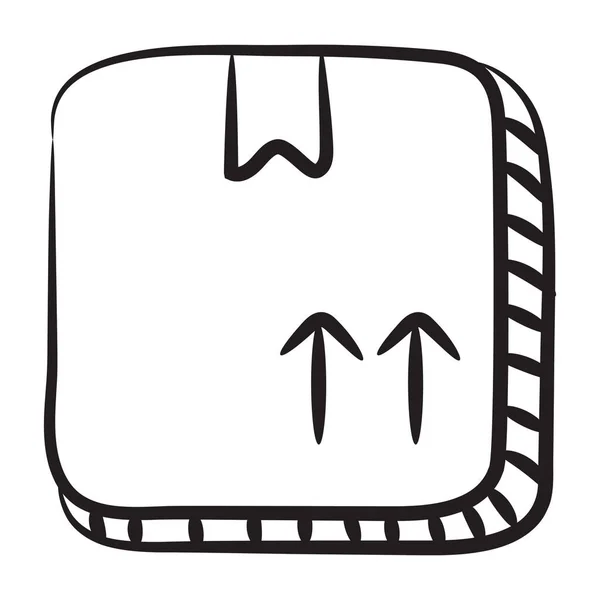 Иконка Упаковки Современном Стиле Линии Доставка Коробки — стоковый вектор
