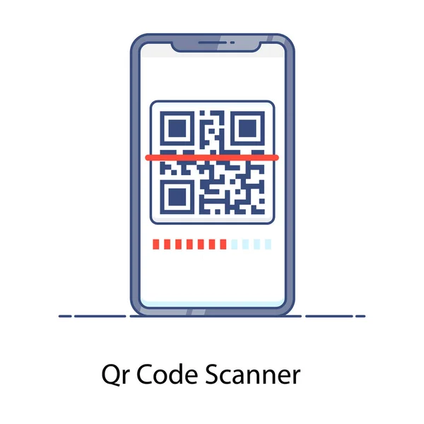Código Del Escáner Icono Del Código Precio Diseño Vector Plano — Archivo Imágenes Vectoriales