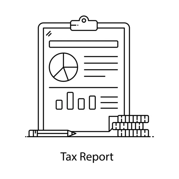 스타일의 세금보고 아이콘 — 스톡 벡터