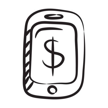 Mobil bankacılık ve elektronik bankacılığın moda vektör biçimi,