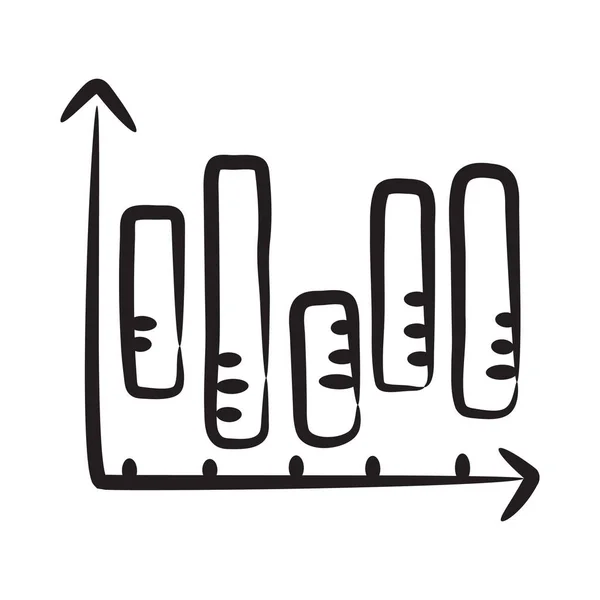 Ícone Gráfico Frequência Estilo Moderno Desenhado Mão Frequência Relativa —  Vetores de Stock