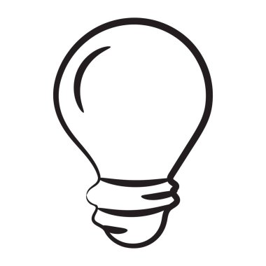 Fikir simgesinin karalama çizgisi tasarımı 