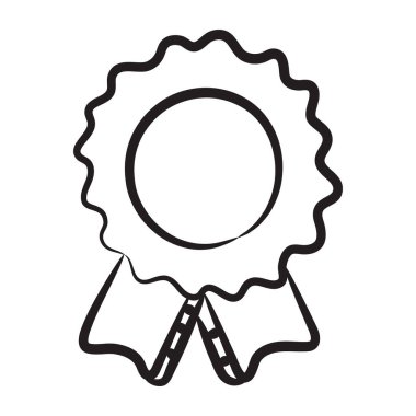 Temel El tasarımı ödül rozeti simgesi