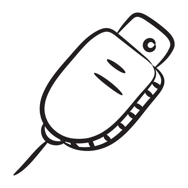 Usbアイコンの手描きベクトルデザイン — ストックベクタ