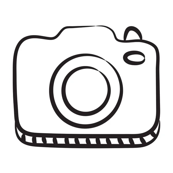 摄影相机 网络应用和移动网站应用流行风格的线条图标 — 图库矢量图片