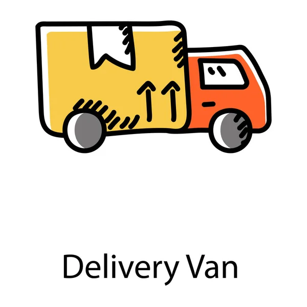 Road Freight Icon Modern Design Delivery Van — Stock Vector