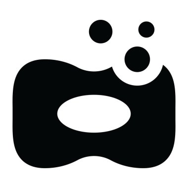 Kabarcıklı sabun çubuğu, banyo aksesuarının moda vektörü 