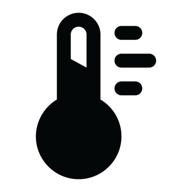 Covid semptomu gösteren bir termometredeki yüksek sıcaklık, dolu vektör 