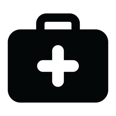 İlk yardım kitinin temel trend vektörü, vektör biçimi dolu 