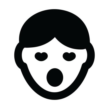 Hasta çocuk yüz simgesi tasarımı, covid hastanın kabartma vektörü  